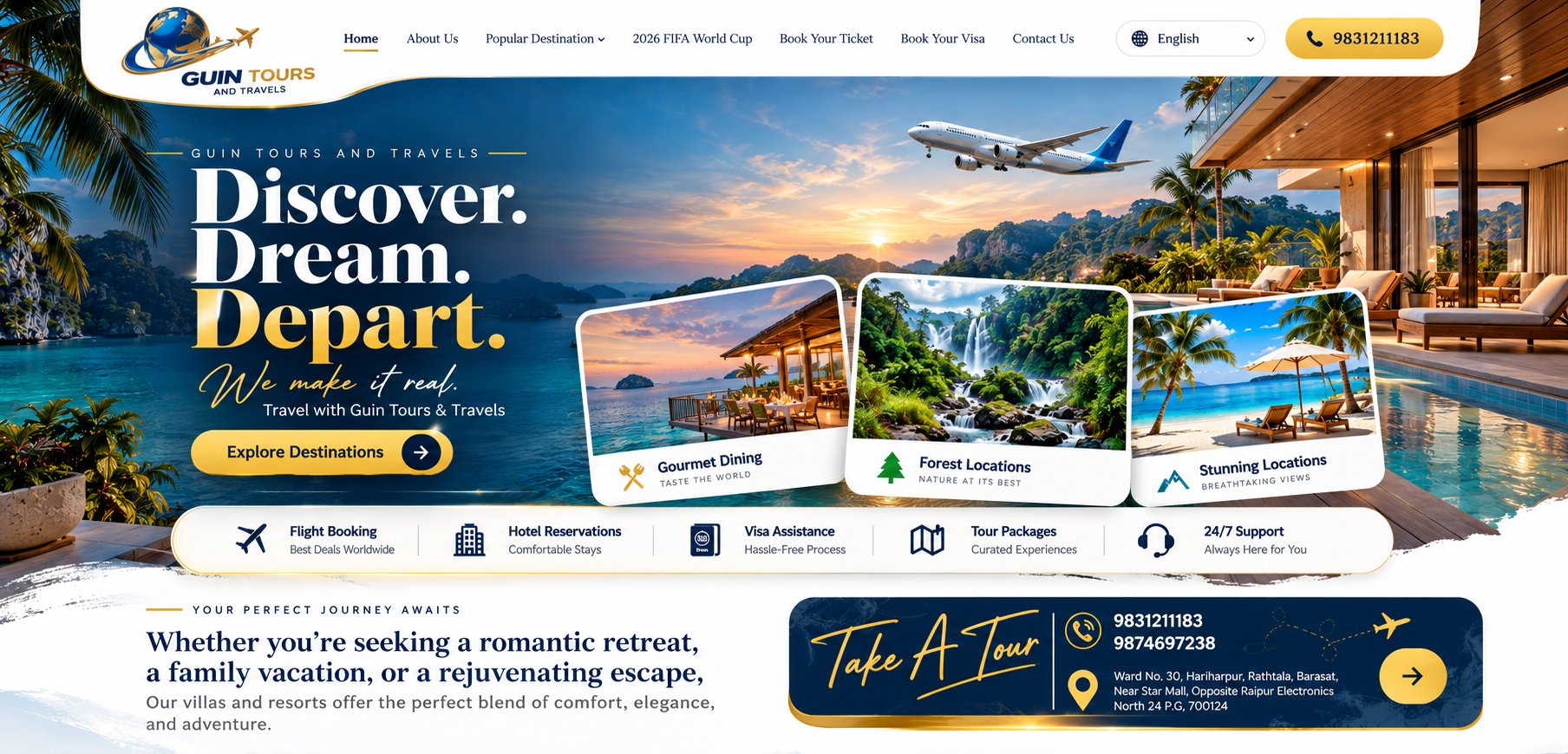 Guin Tours and Travels premium travel banner