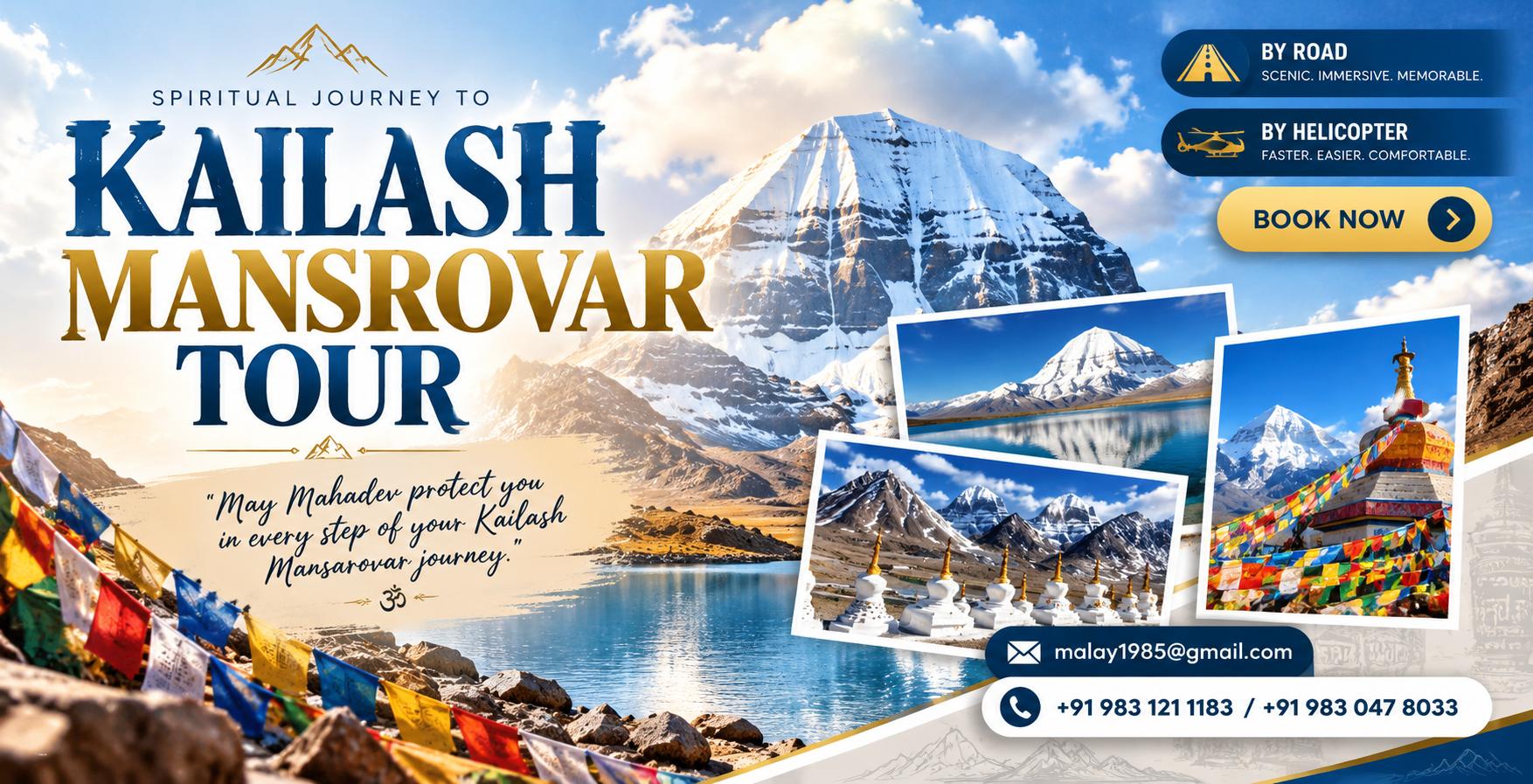 Kailash Mansarovar premium pilgrimage tour banner